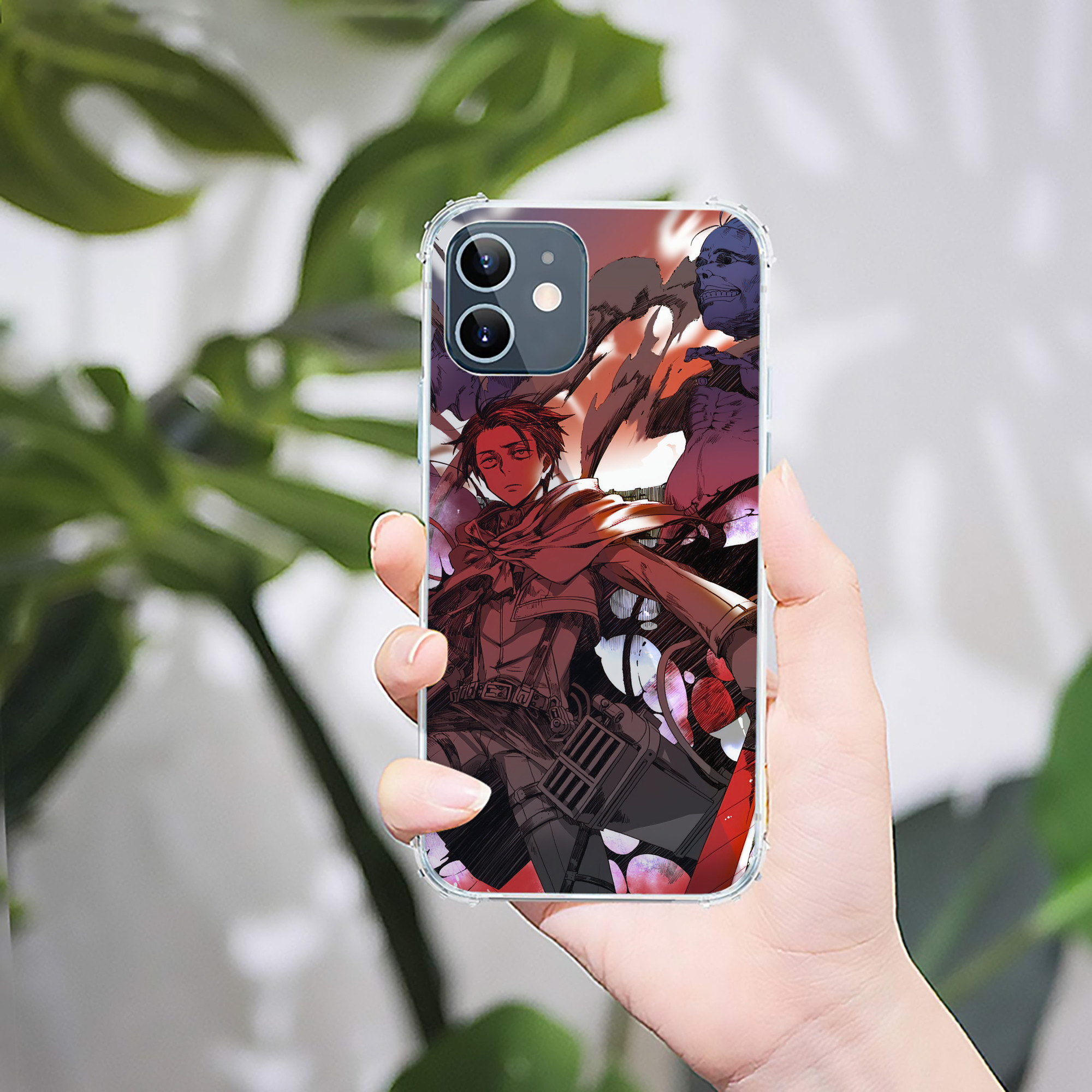 （画像用） 進撃の巨人 Attack on Titan 【iPhone 12シリーズ対応】透明スマホケース（クリアソフトケース）